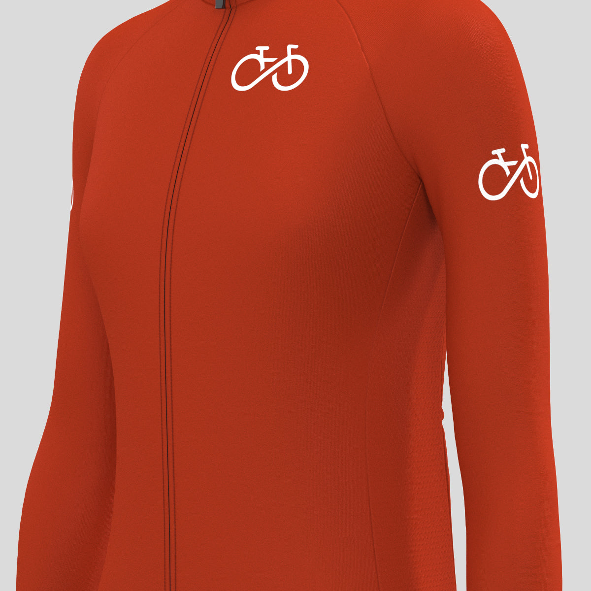 Ride Forever Women's LS Cycling Jersey - Brick