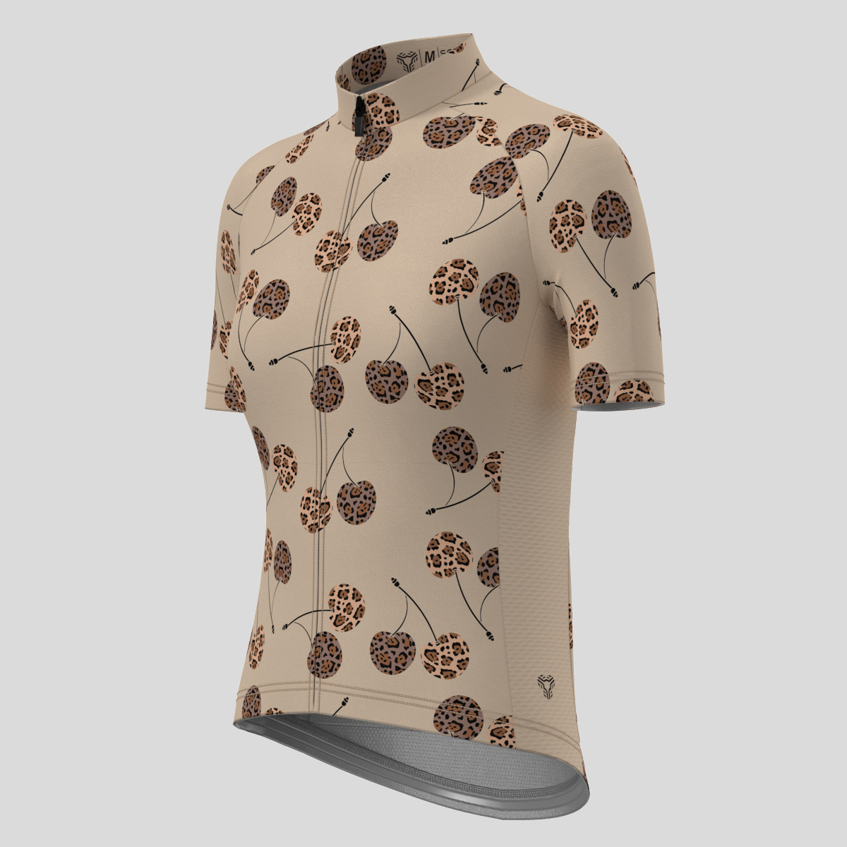 Cherry Leopard Print Women's Cycling Kit