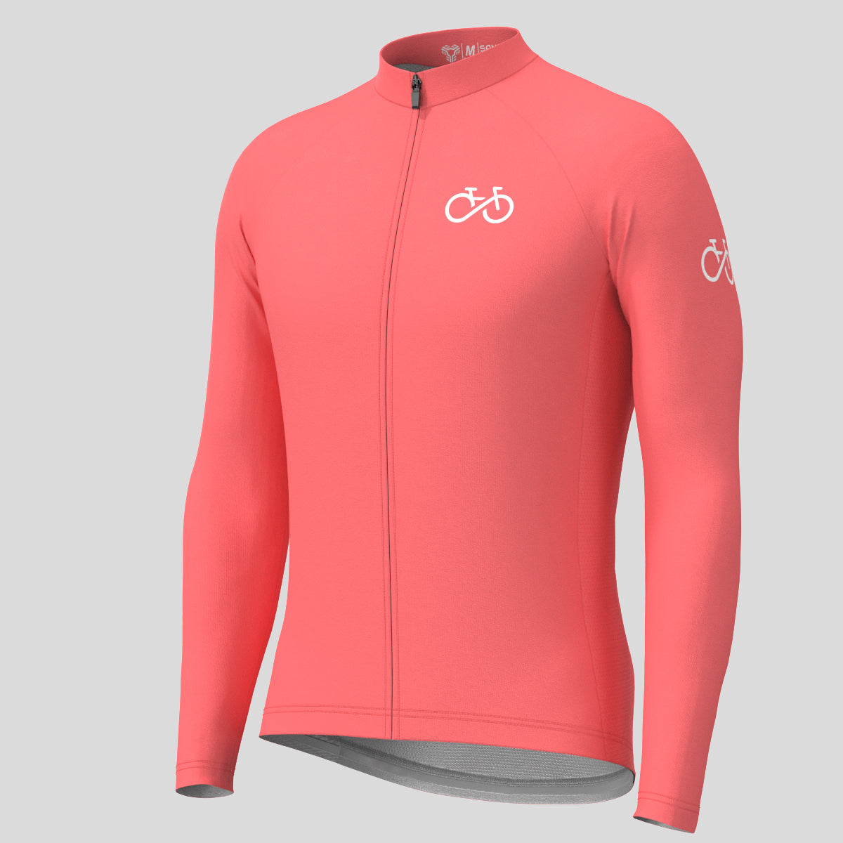 Men's Ride Forever LS Cycling Jersey - Guava