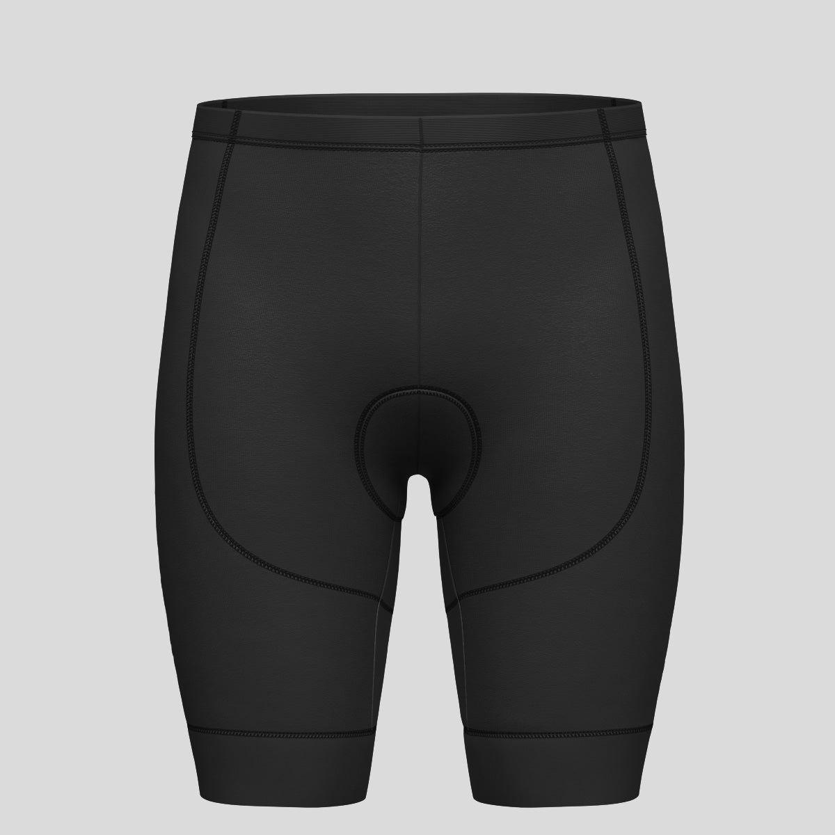 Minimal Solid Men's Cycling Shorts - Black