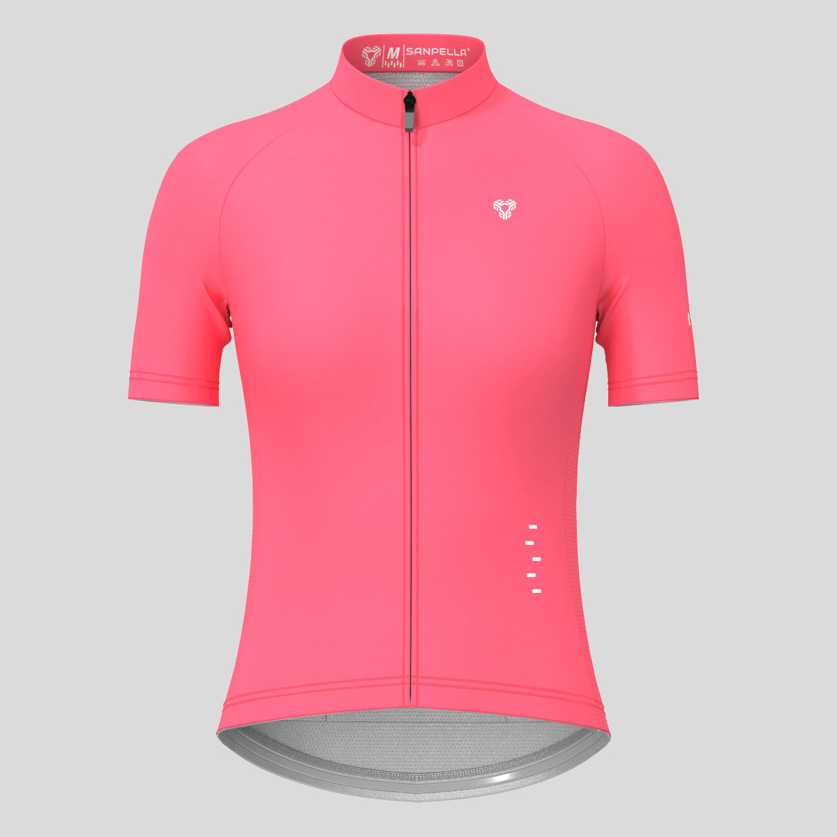Minimal Solid Women's Cycling Jersey - Pink