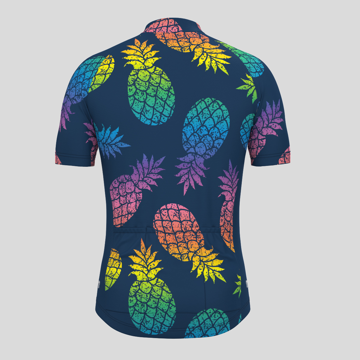 Men's Abstract Rainbow Pineapple Cycling Jersey
