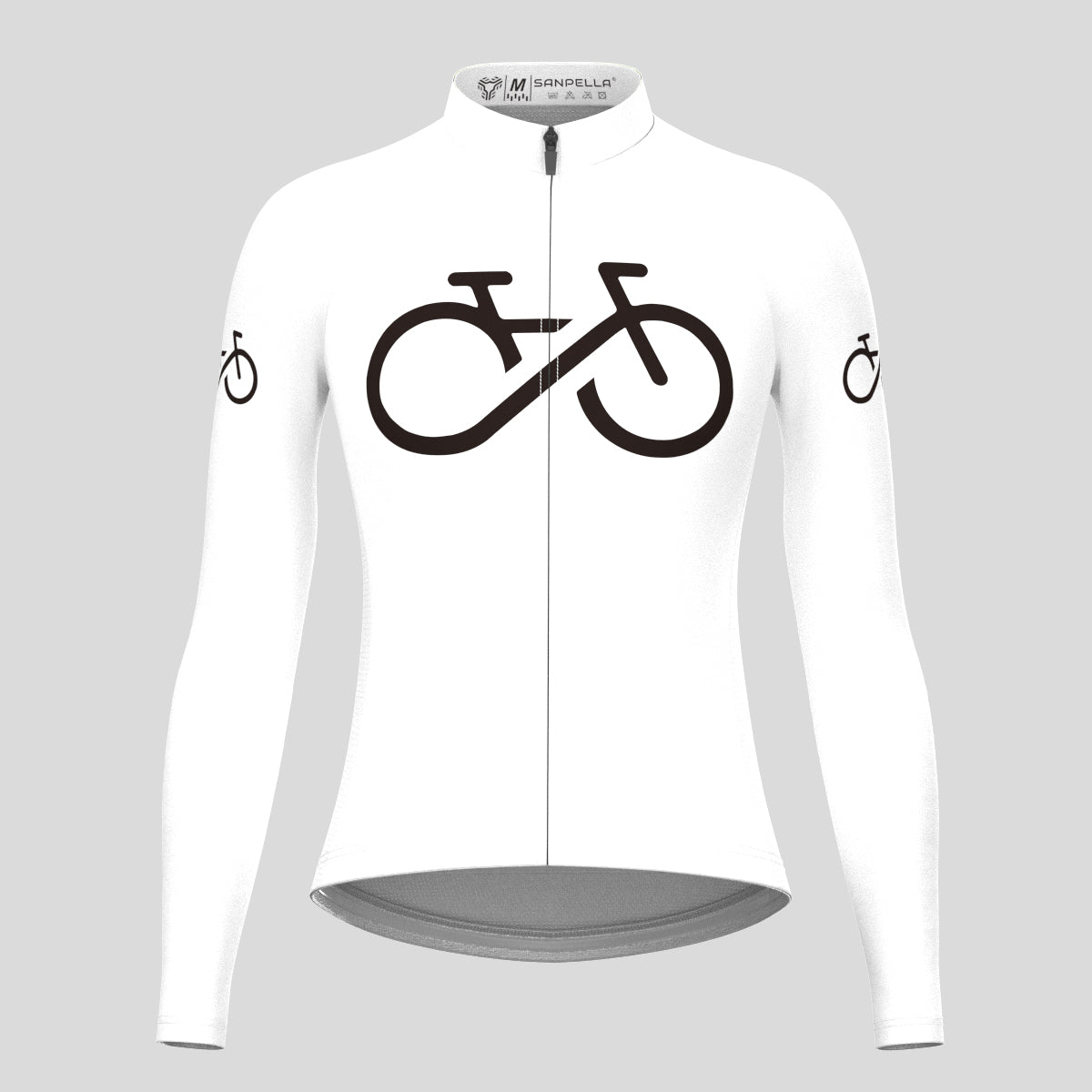 Bike Forever Women's LS Cycling Jersey - White