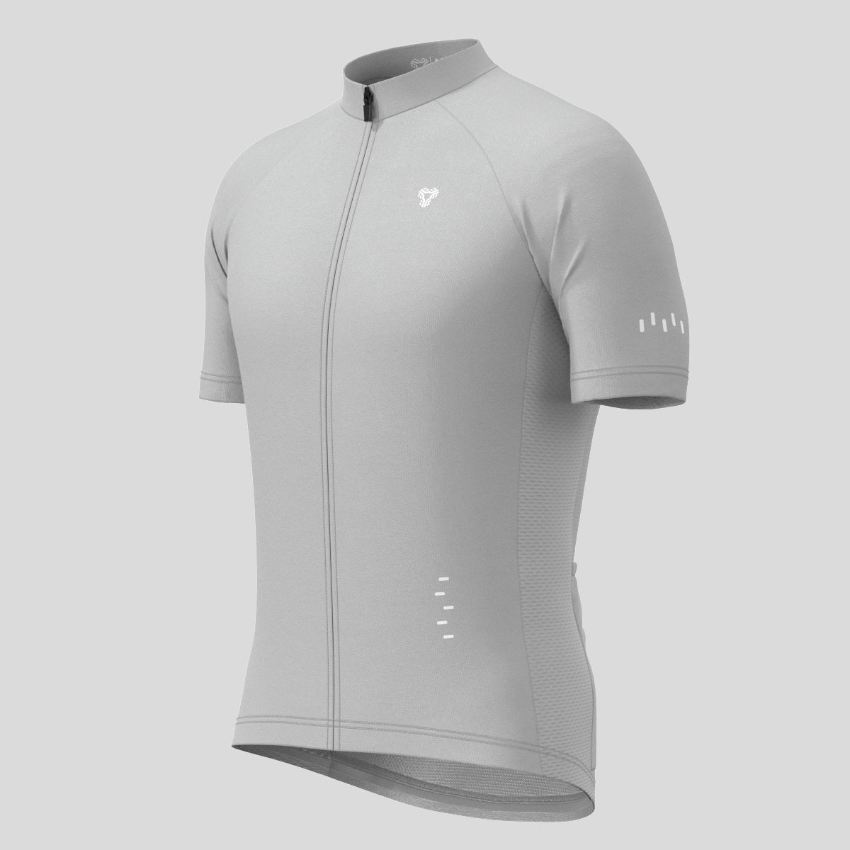 Men's Minimal Solid Cycling Jersey -Gray