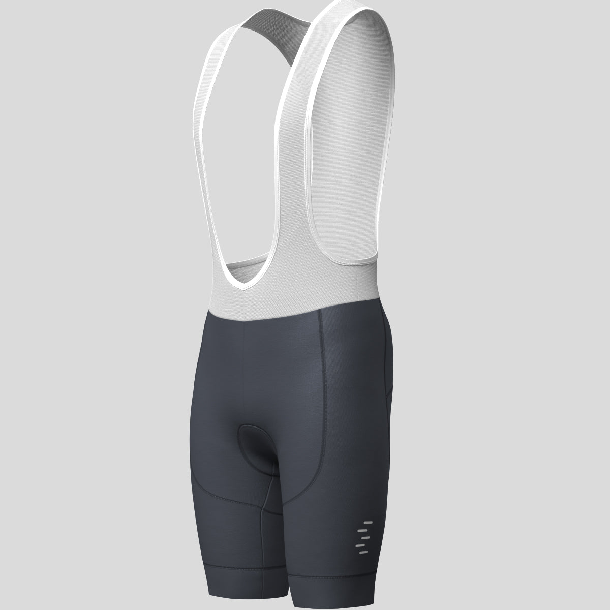 Minimal Solid Men's Bib Shorts - Graphite