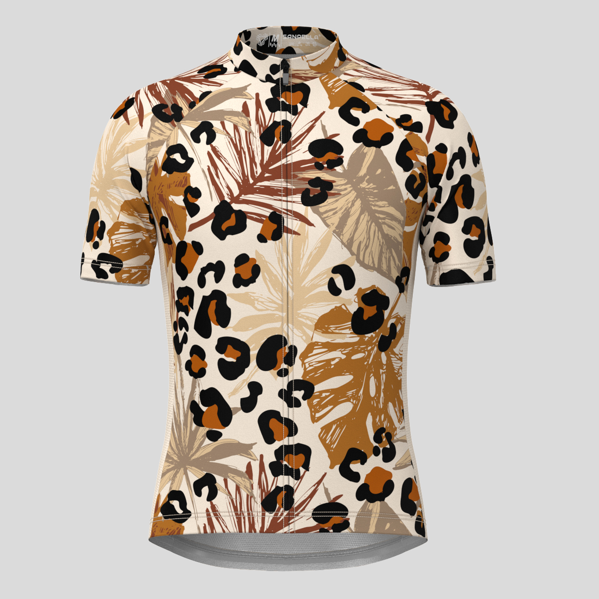 Abstract Tropical Leopard Spots Men's Cycling Jersey