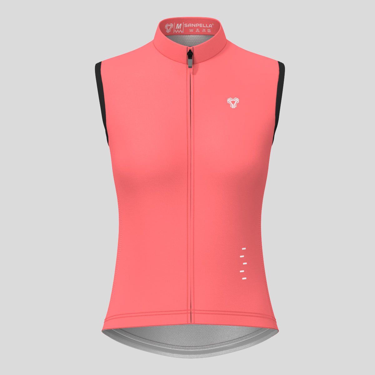 Women's Minimal Solid Sleeveless Cycling Jersey - Guava