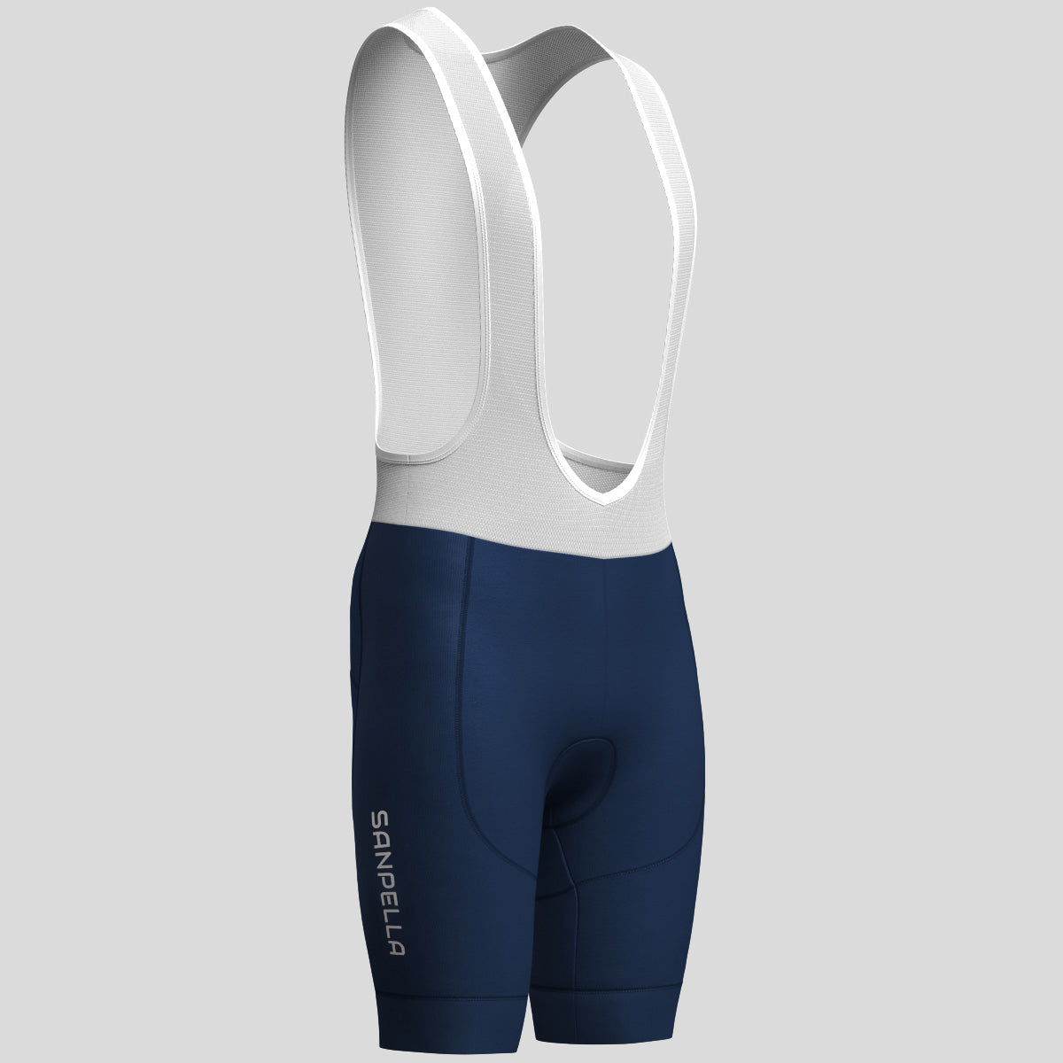 Minimal Solid Men's Bib Shorts - Navy