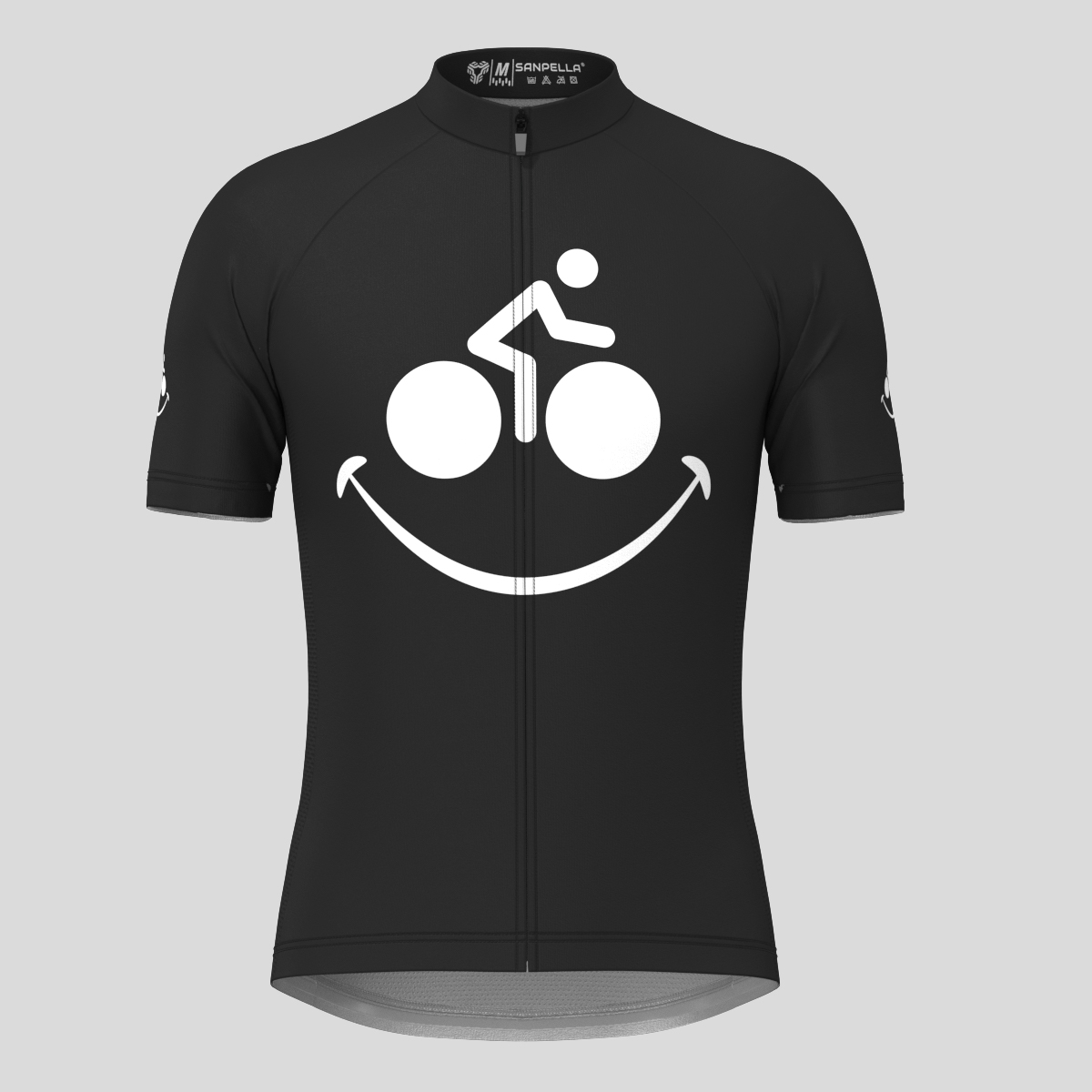 Bike Smile Men's Cycling Jersey - Black