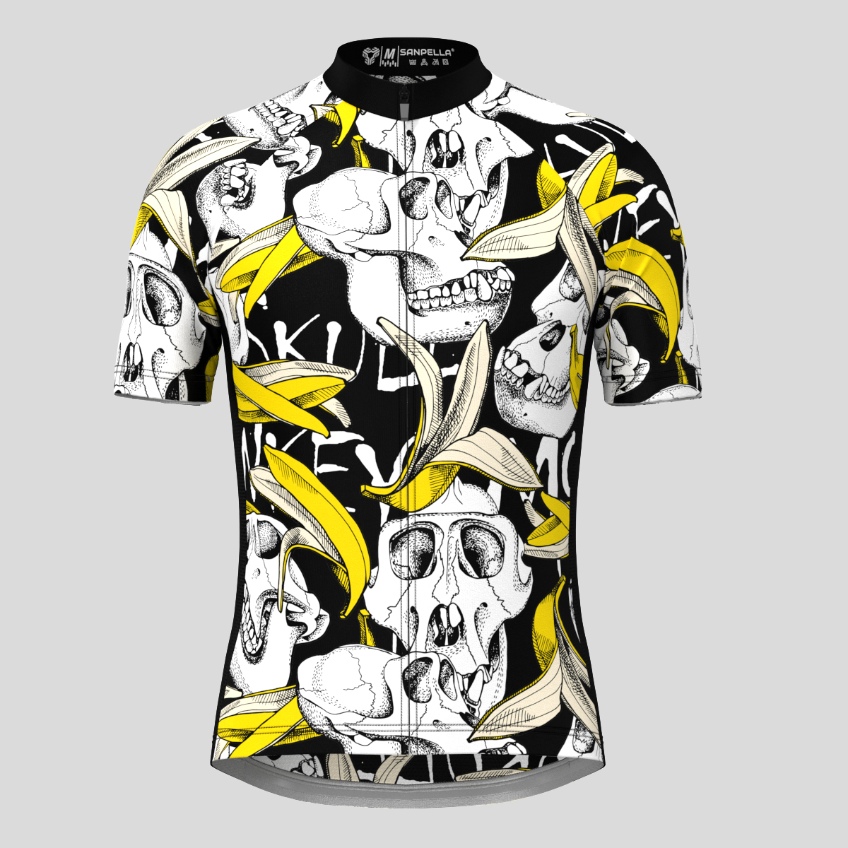 Skull Banana Skin Men's Cycling Jersey