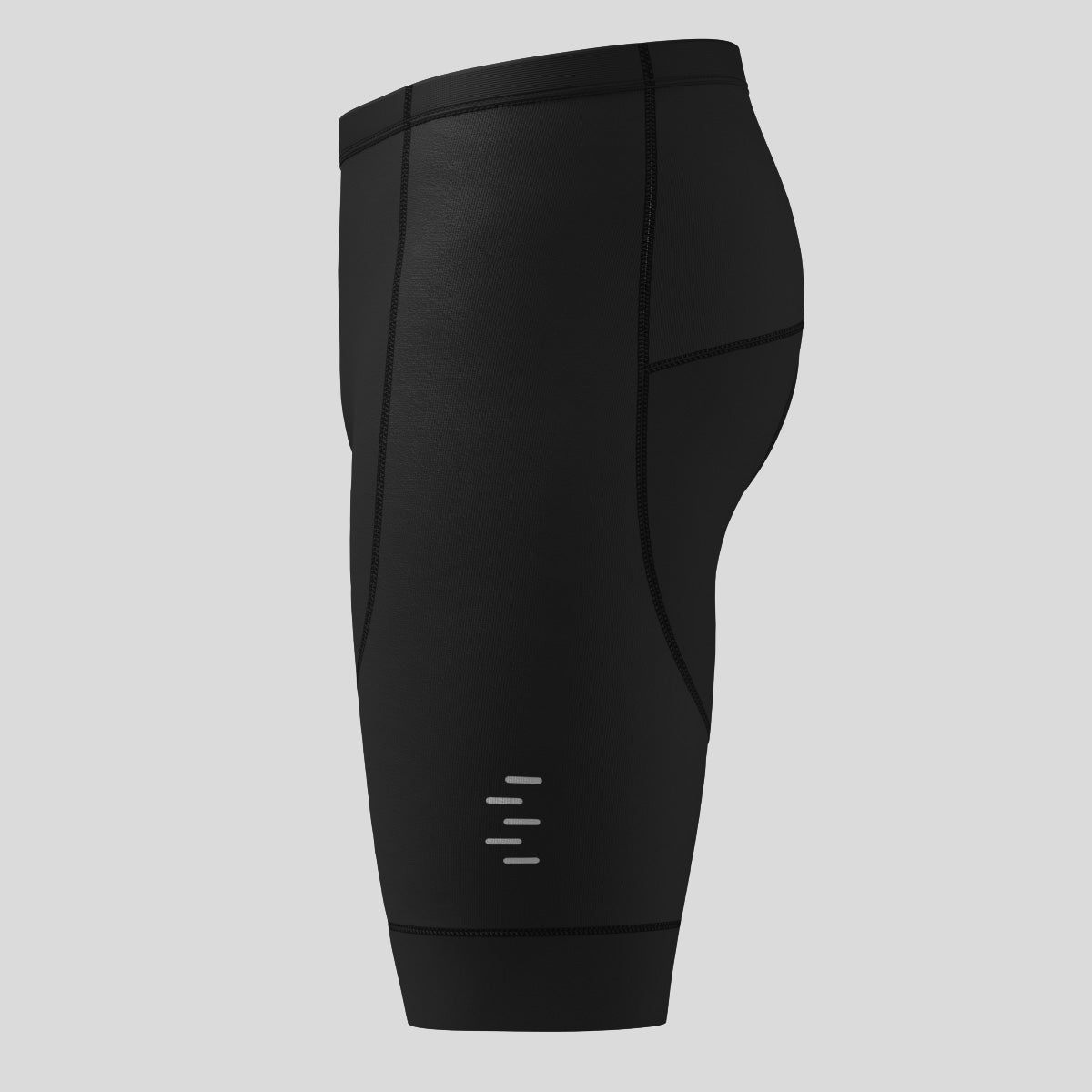 Minimal Solid Men's Cycling Shorts - Black