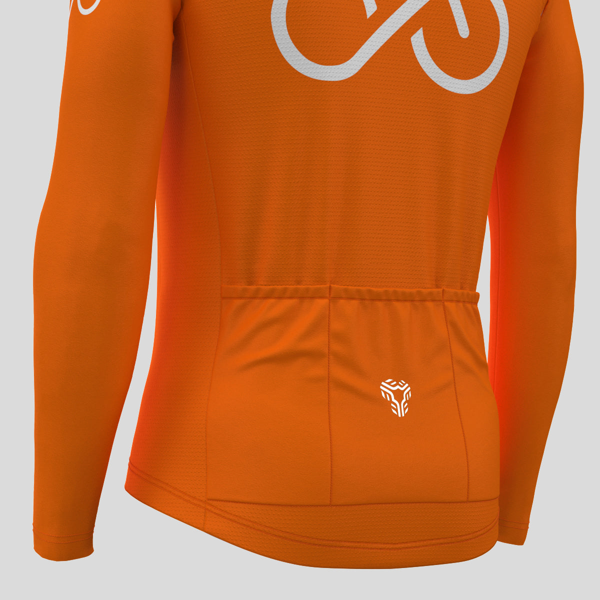 Bike Forever Men's LS Cycling Jersey - Orange