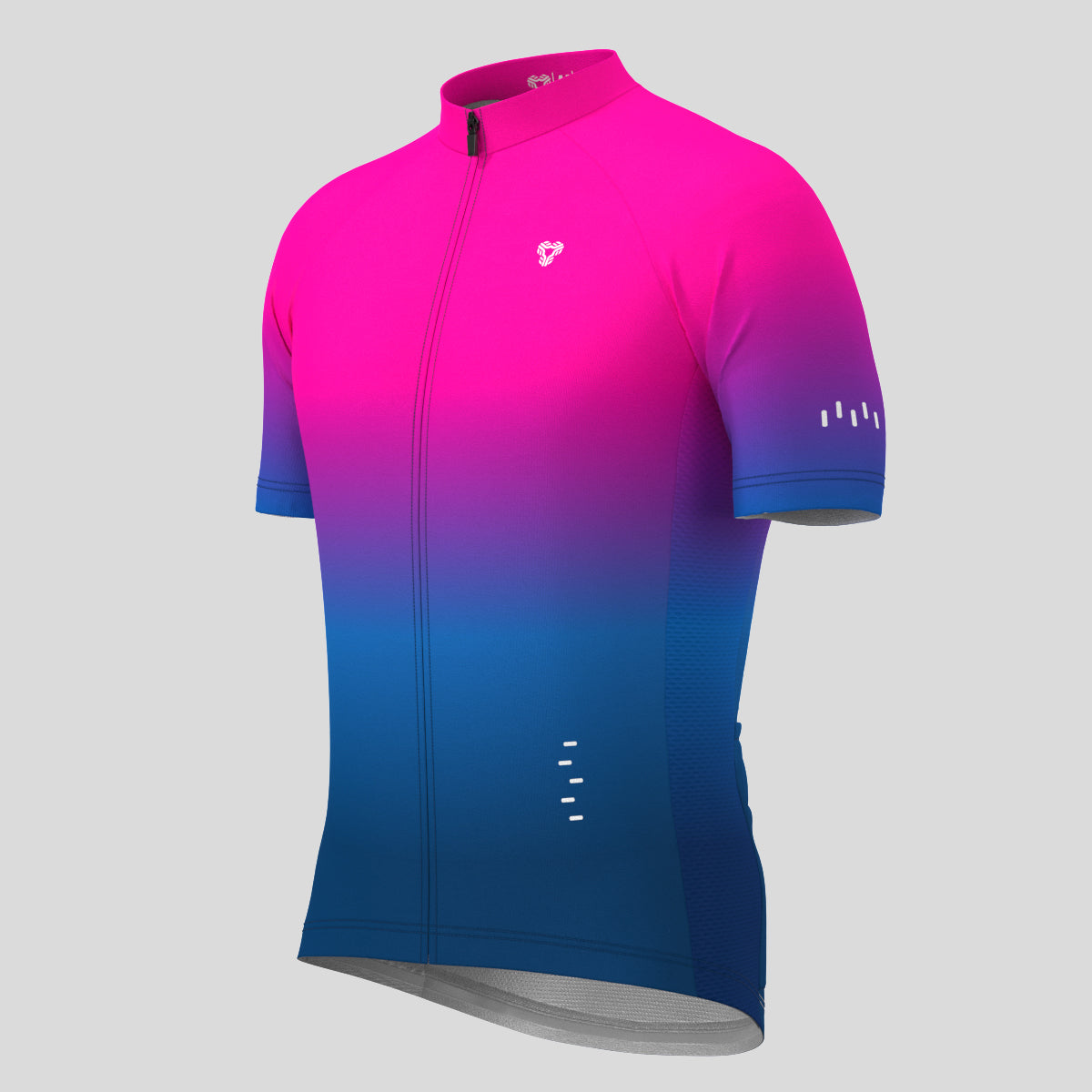 Men's Minimal Gradient Cycling Jersey - Magenta