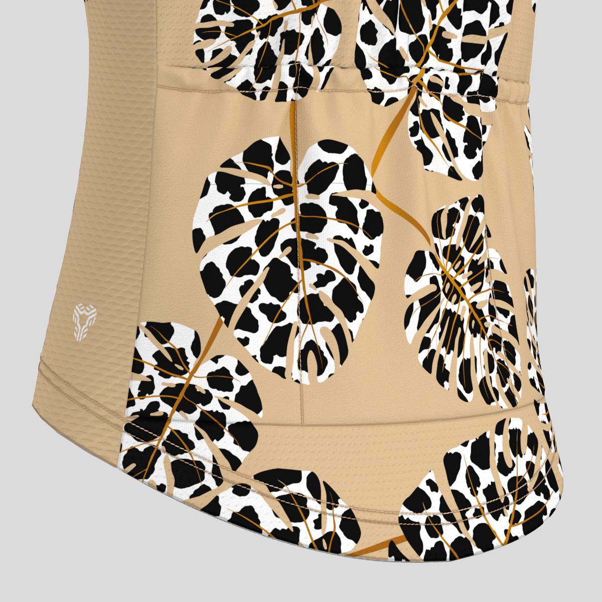 Leopard Pattern Turtle Leaf Women's Cycling Jersey