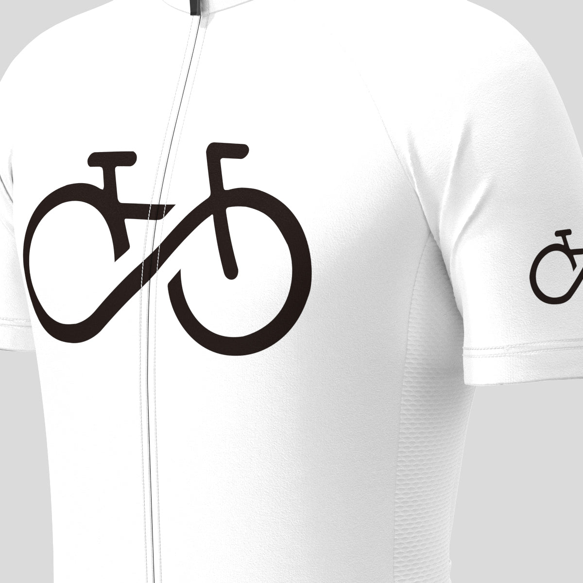 Bike Forever Men's Cycling Jersey - White