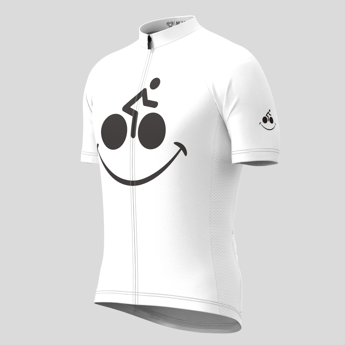 Bike Forever Men's Cycling Jersey-White