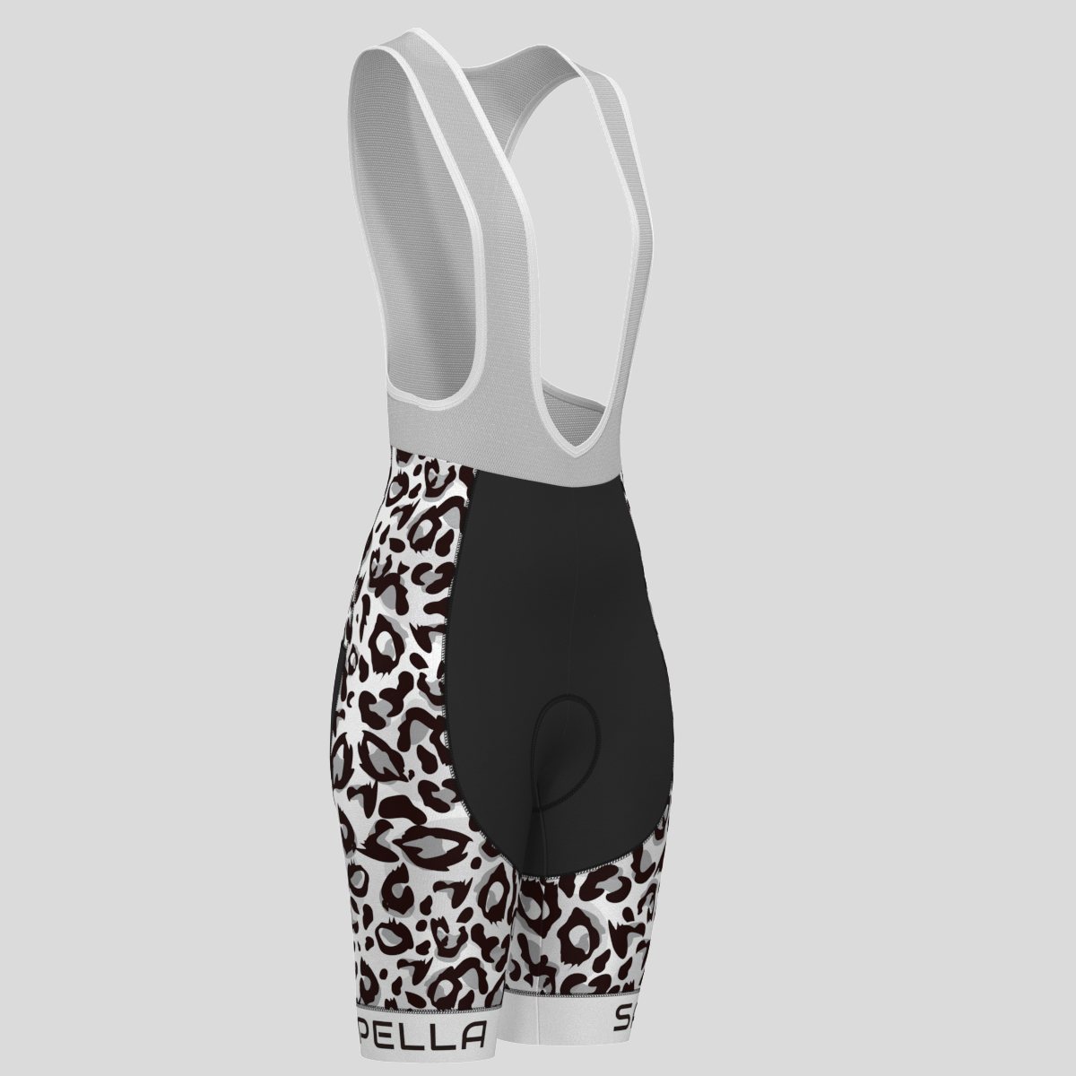 Leopard Print Women's Cycling Kit - Black/White