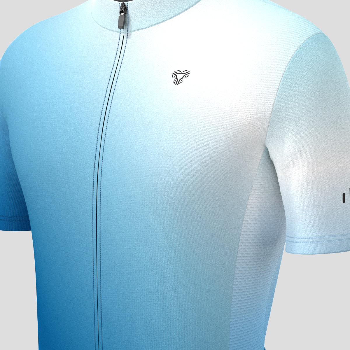 Men's Minimal Fade Cycling Jersey - Flow Aqua