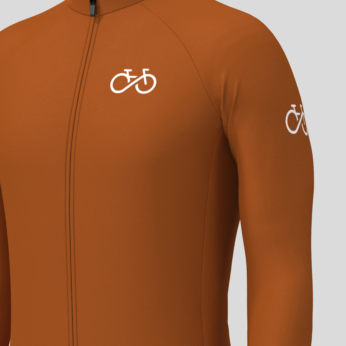 Men's Ride Forever LS Cycling Jersey - Caramel