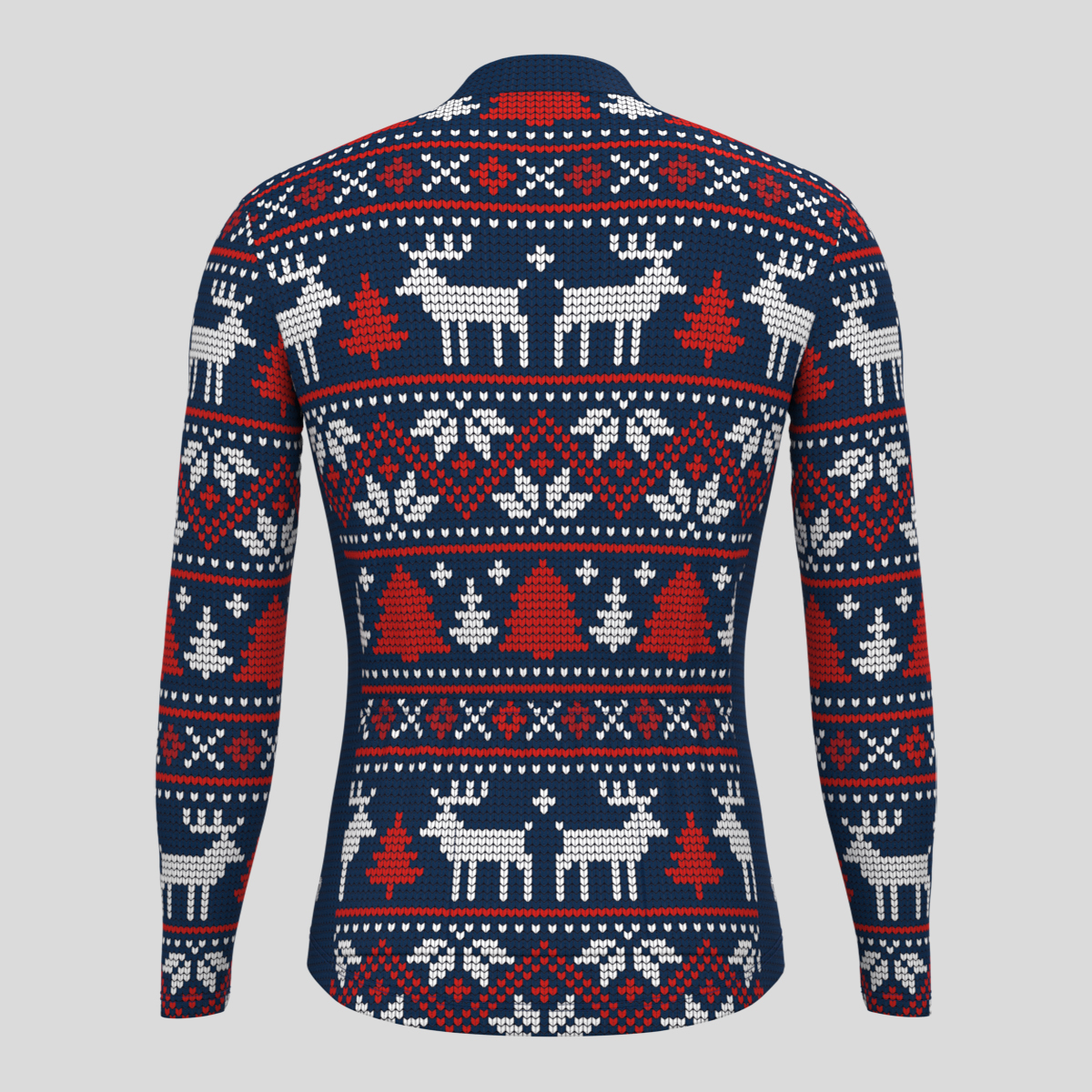 Knitted Christmas Ugly Sweater Men's LS Cycling Jersey