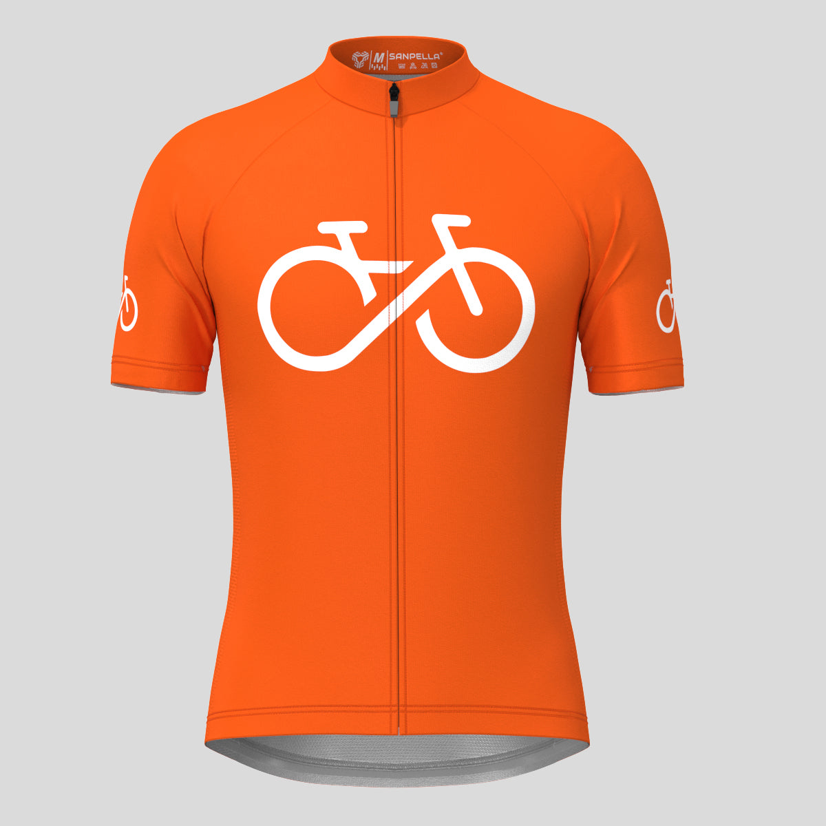 Bike Forever Men's Cycling Jersey -tangerine