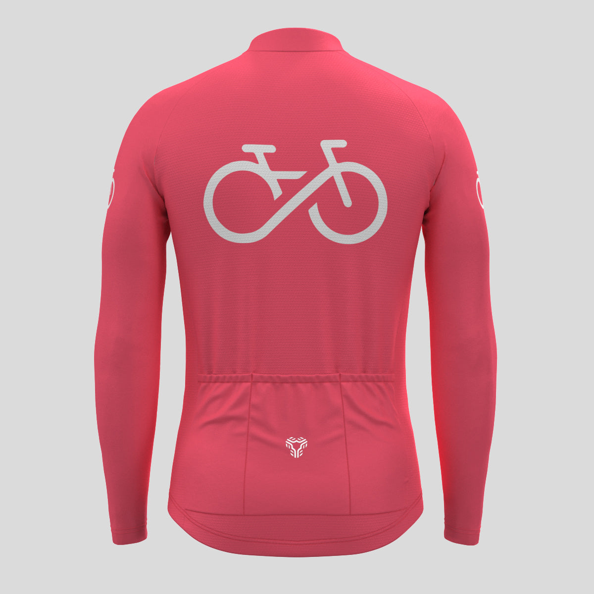 Bike Forever Men's LS Cycling Jersey - Pink