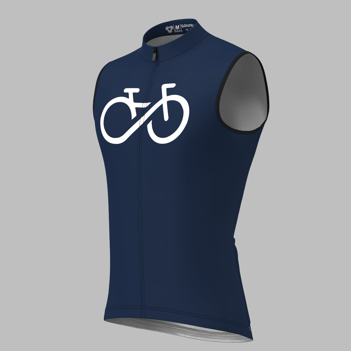 Men's Bike Forever Sleeveless Cycling Jersey - Navy