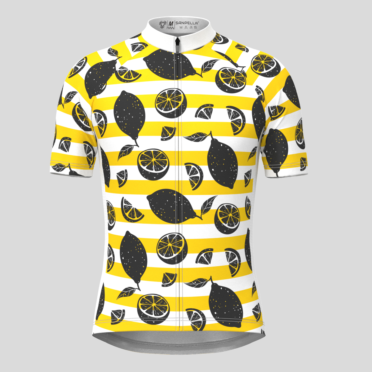 Lemon Stripes Men's Cycling Jersey