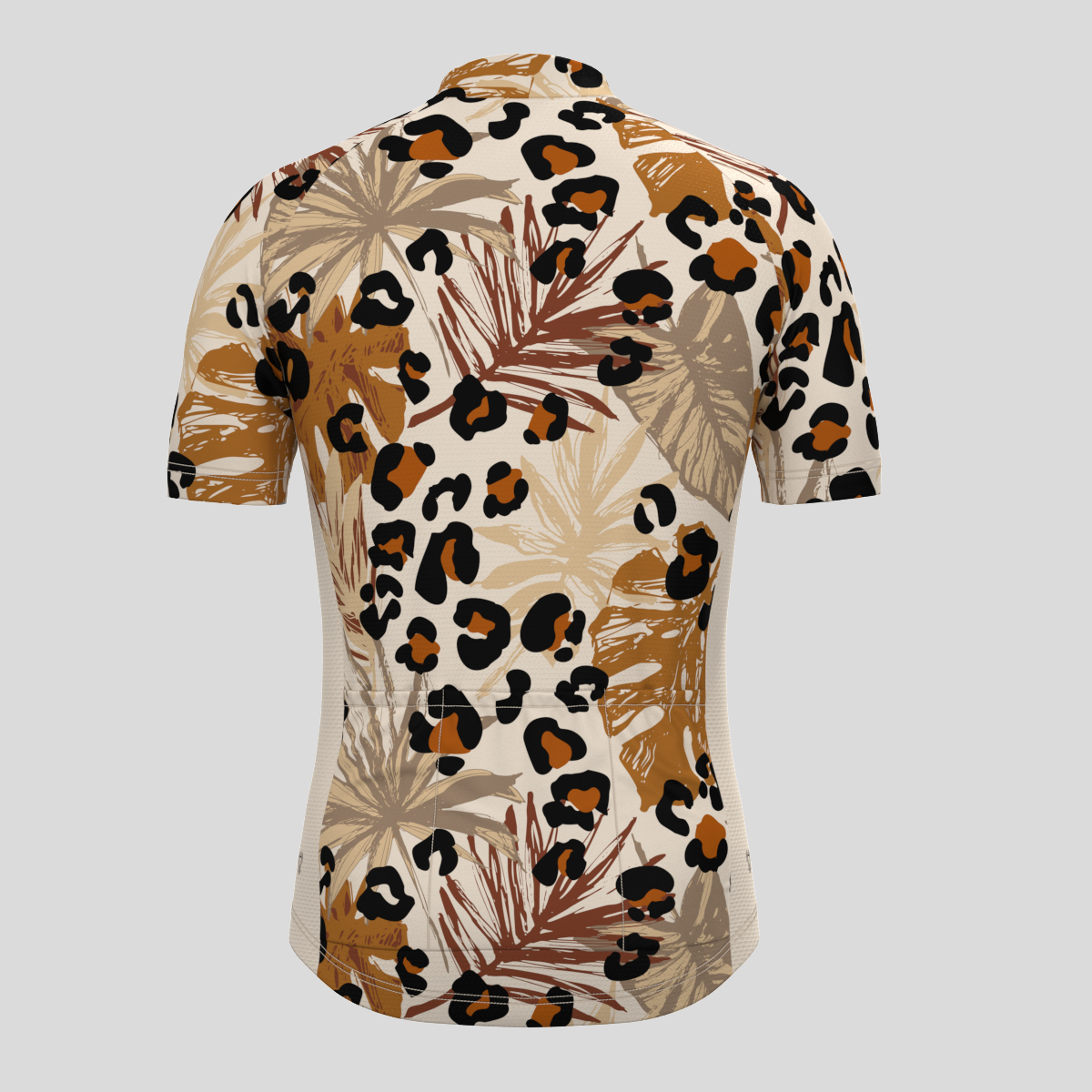 Abstract Tropical Leopard Spots Men's Cycling Jersey
