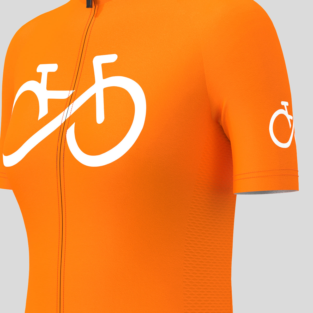 Bike Forever Women's Cycling Jersey - Orange