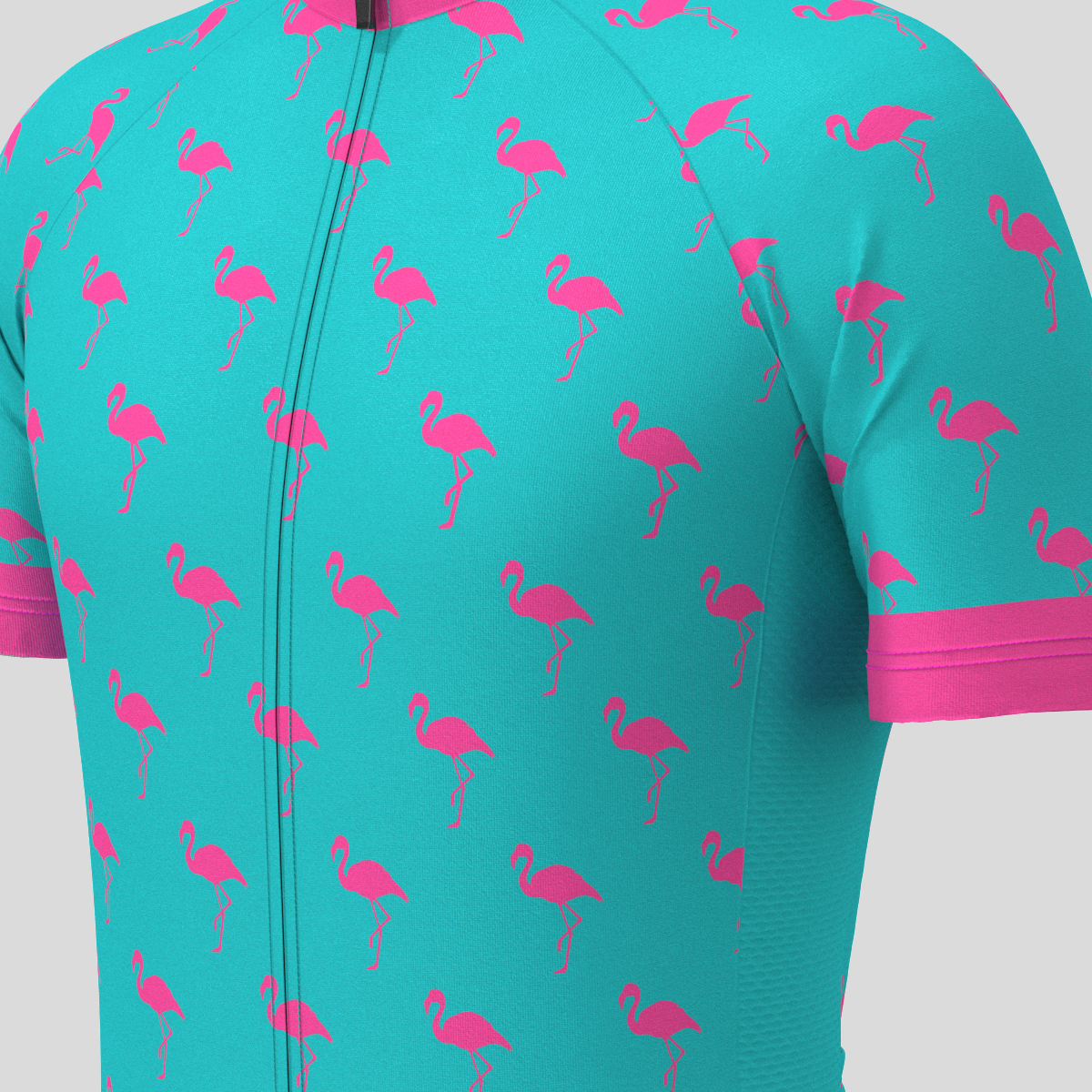 Flamingo Men's Cycling Cycling Jersey - Pink/Blue
