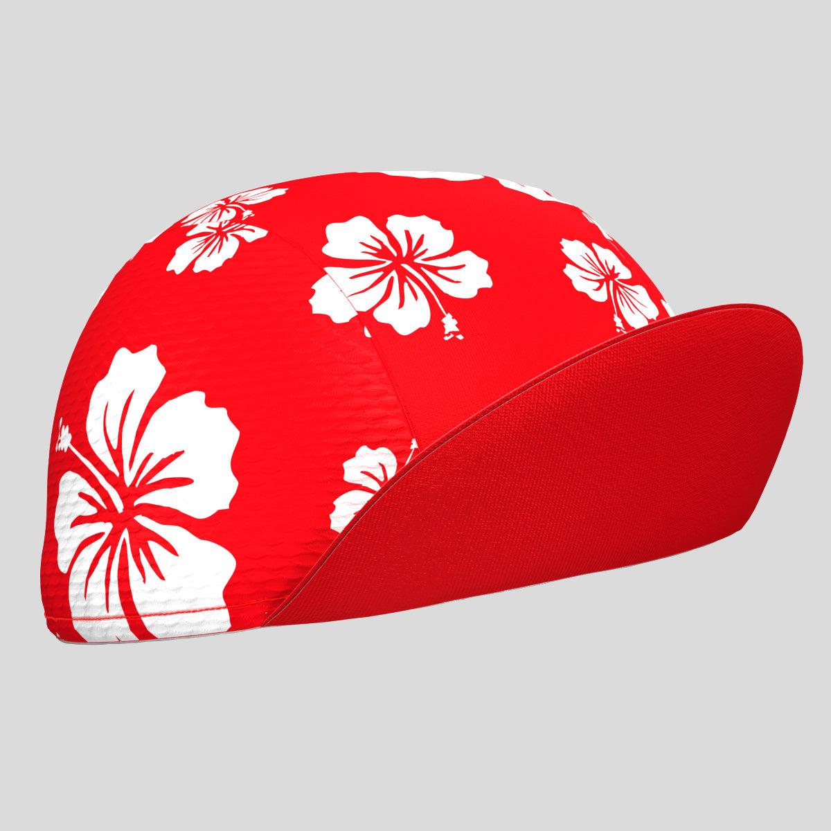 Hawaii Floral Cycling Cap - Red