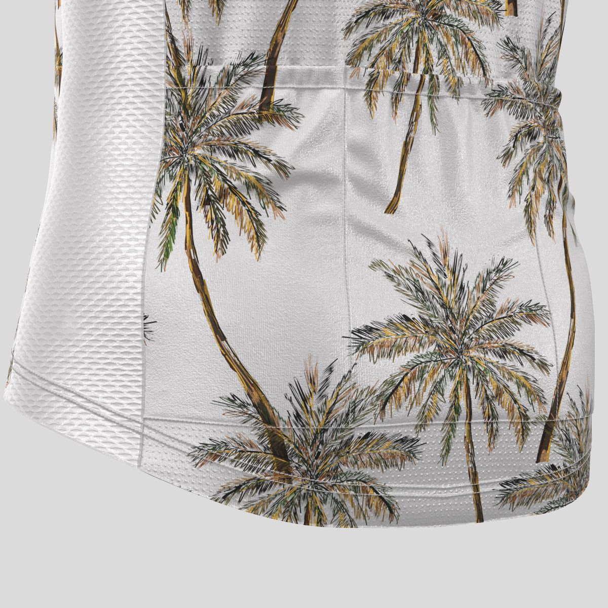 Men's Coconut Tree Print Cycling Jersey
