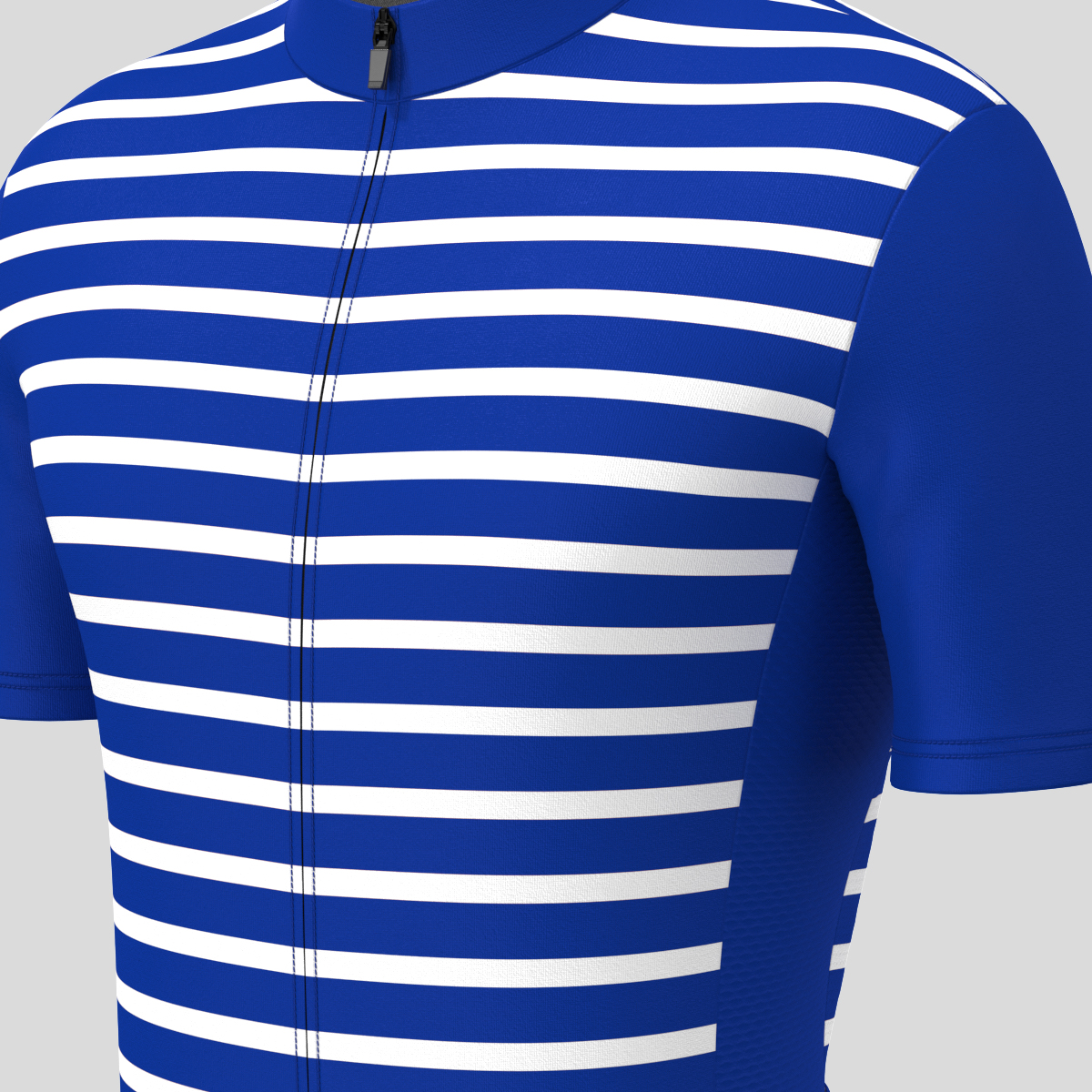 Minimal Stripes Men's Cycling Jersey - Racing Blue