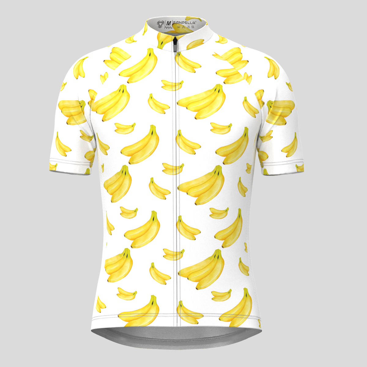 Men's Undress Me Banana Cycling Jersey - White