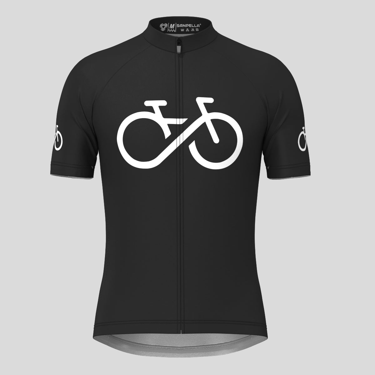 Bike Forever Men's Cycling Jersey - Black