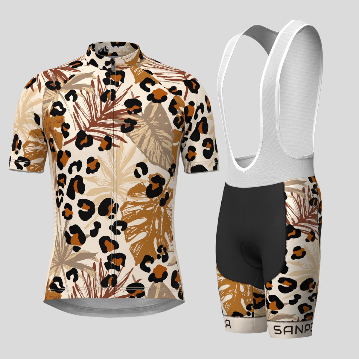 Abstract Tropical Leopard Spots Cycling Kit