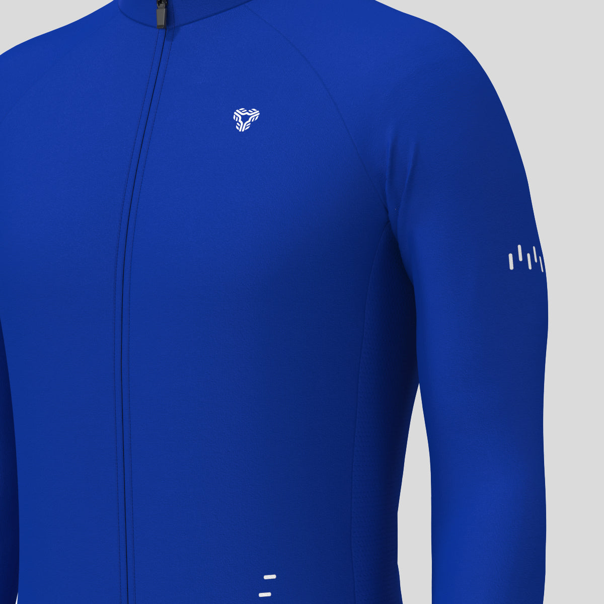 Men's Minimal Solid LS Cycling Jersey - Racing Blue
