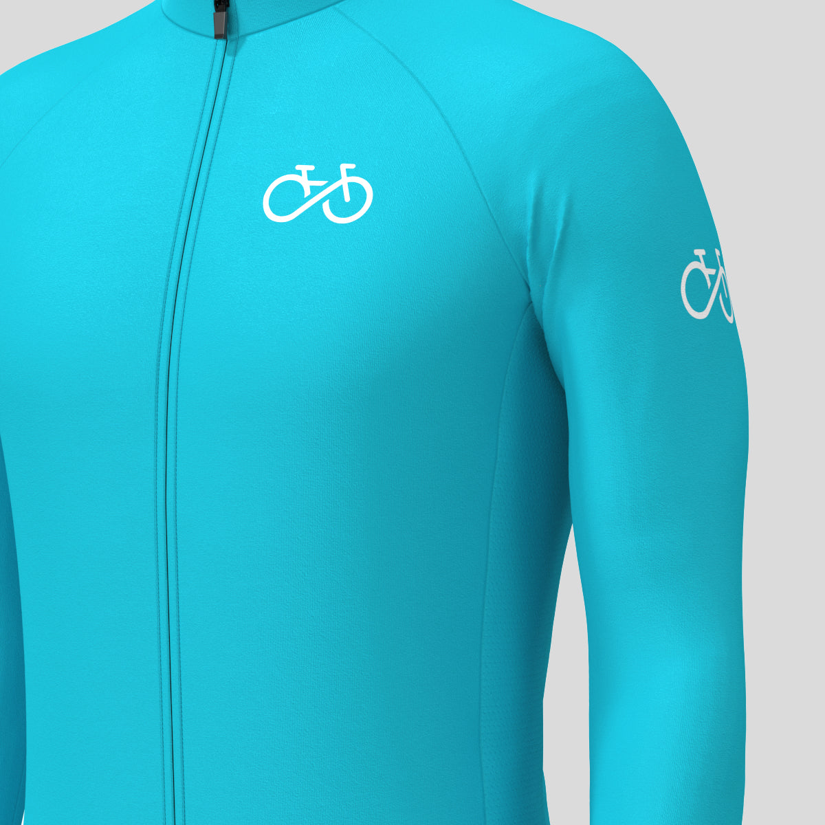 Men's Ride Forever LS Cycling Jersey - Ocean