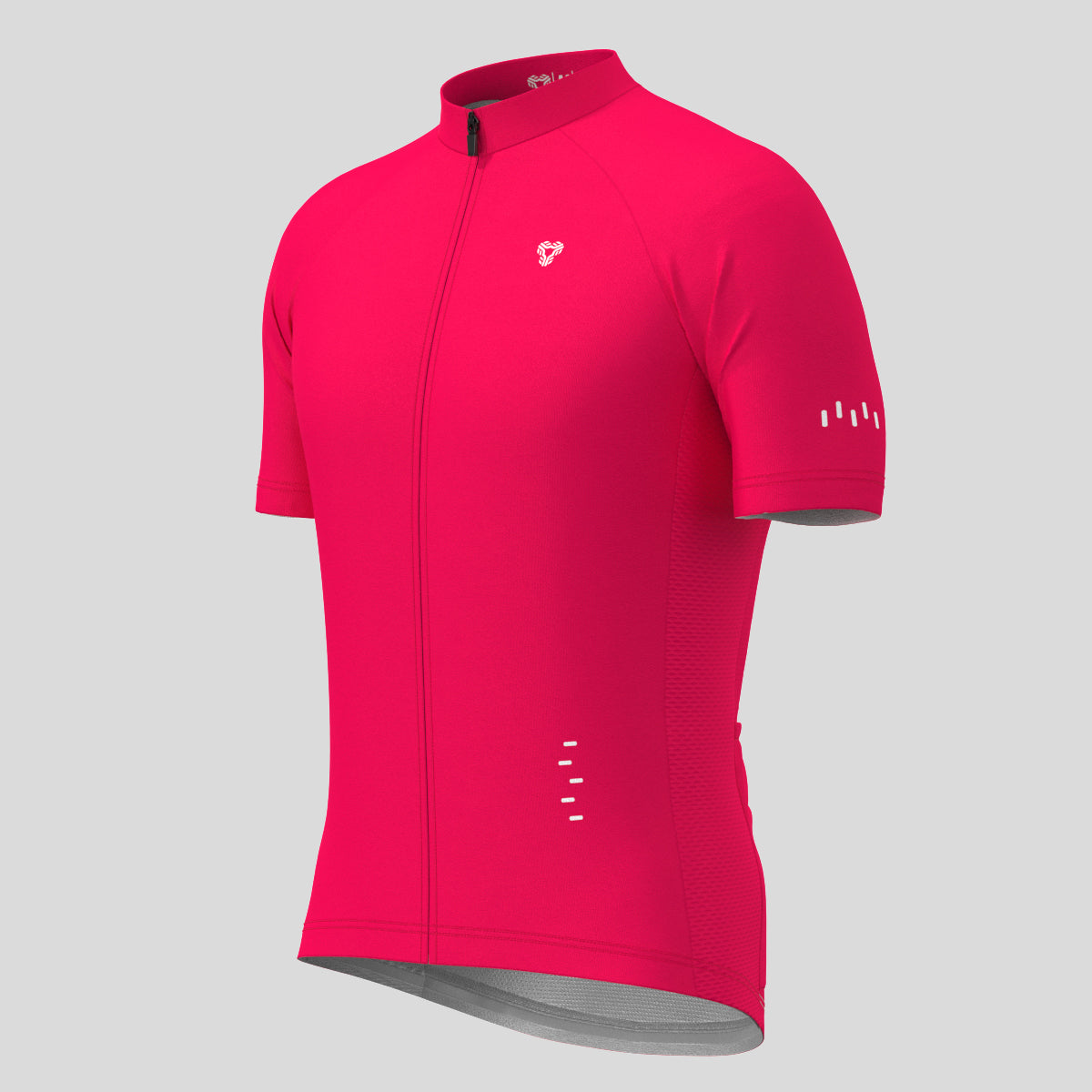 Men's Minimal Solid Cycling Jersey -Jester red