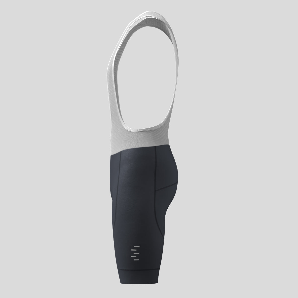 Minimal Solid Men's Bib Shorts - Graphite