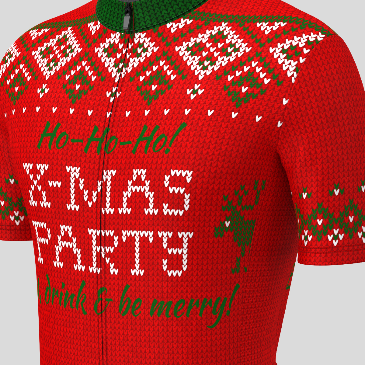 Ugly Sweater Merry Christmas Men's Cycling Jersey
