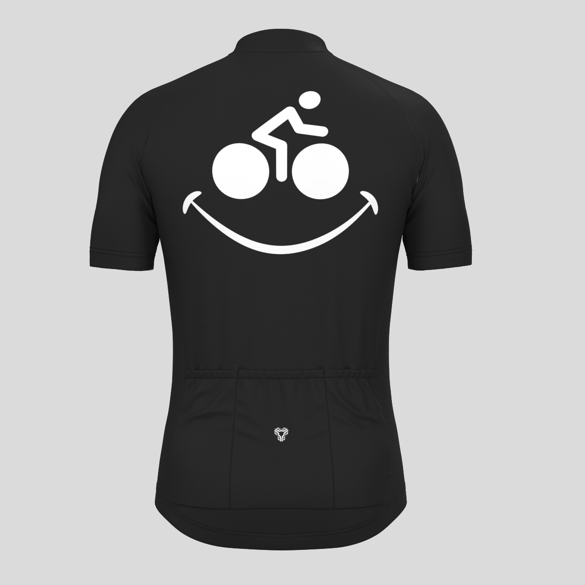 Bike Smile Men's Cycling Jersey - Black