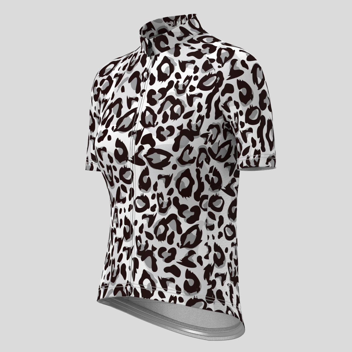 Leopard Print Women's Cycling Kit - Black/White