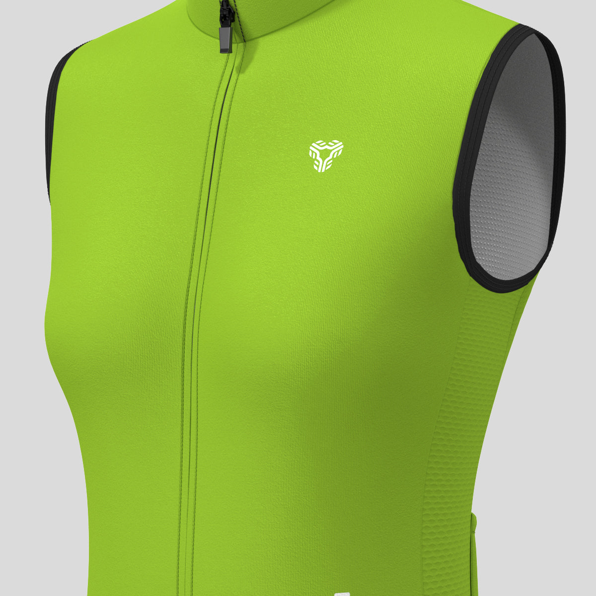 Women's Minimal Solid Sleeveless Cycling Jersey - Wasabi