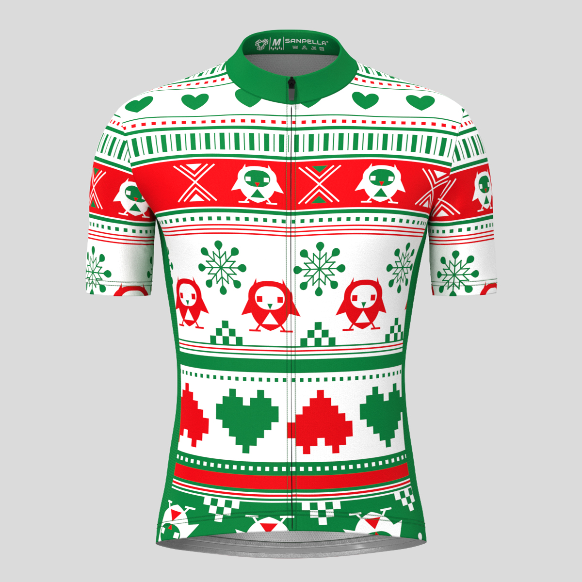 Ugly Sweater Owls Hearts Men's Cyling Jersey