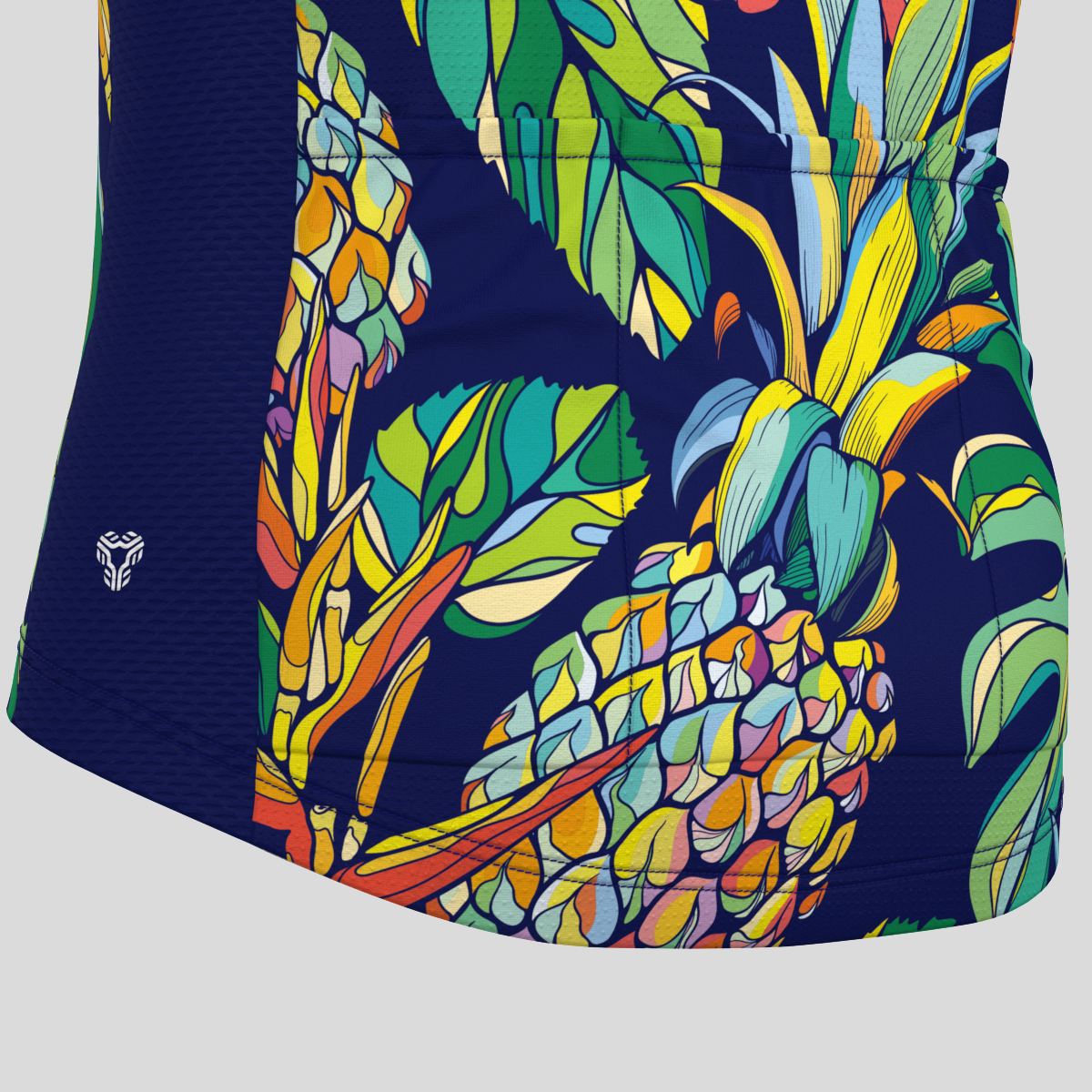Colorful Tropical Pineapple Men's Cycling Jersey