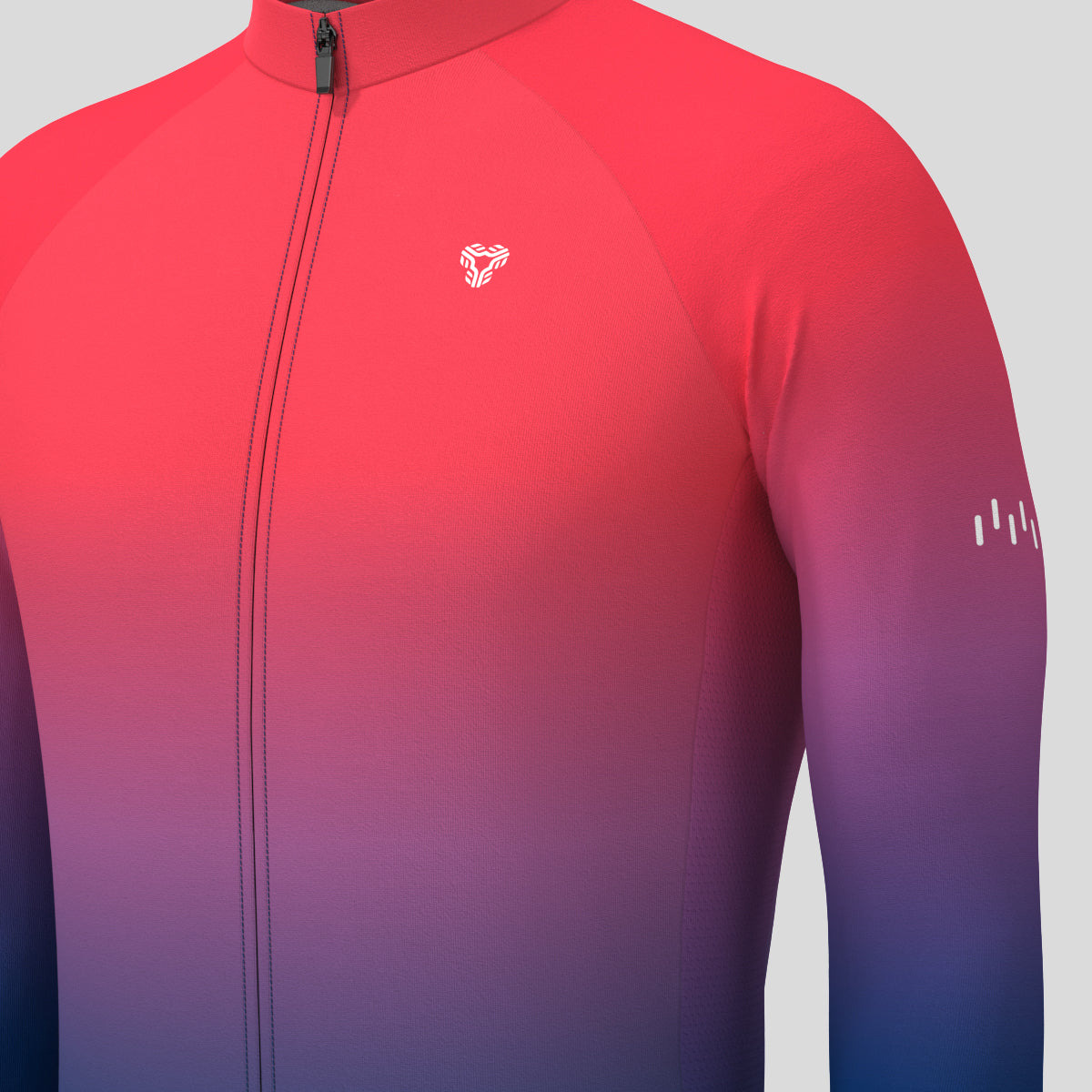 Men's Minimal Gradient LS Cycling Jersey - Volcano