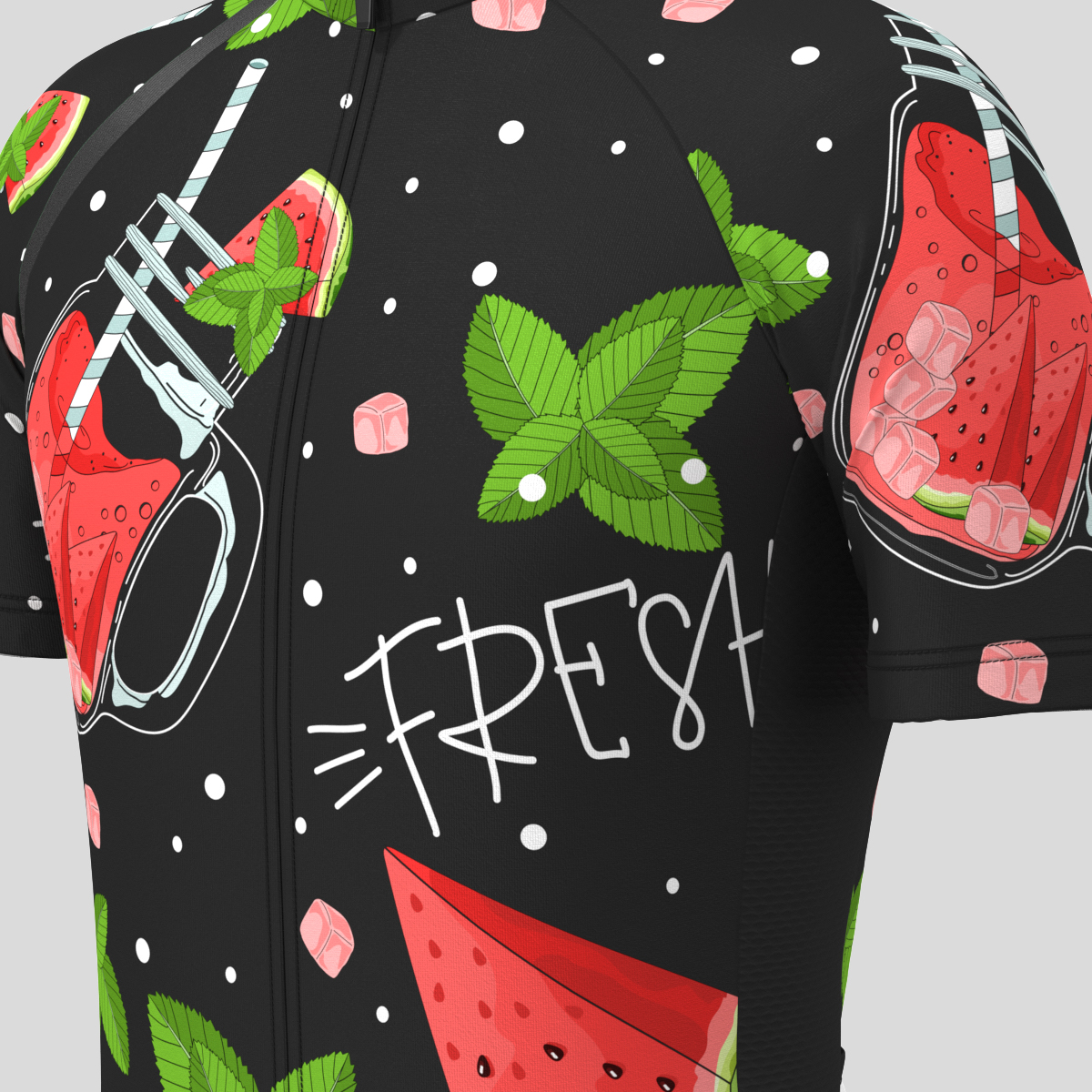 Watermelon Fresh Drink Men's Cycling Jersey