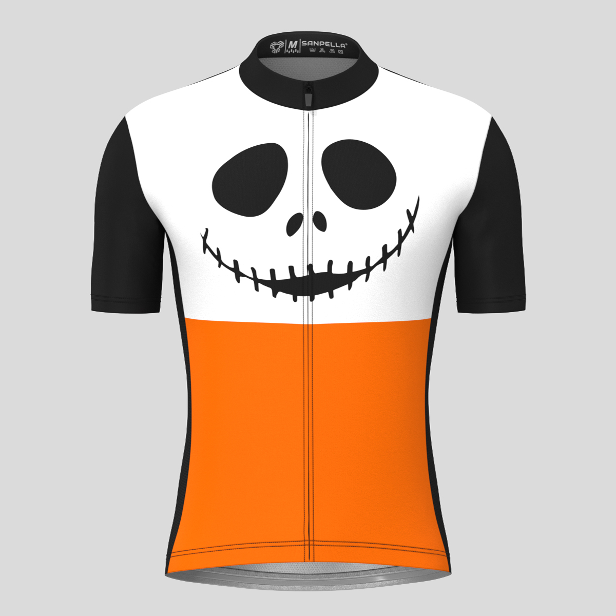 Men's Halloween Jack Face Cycling Jersey